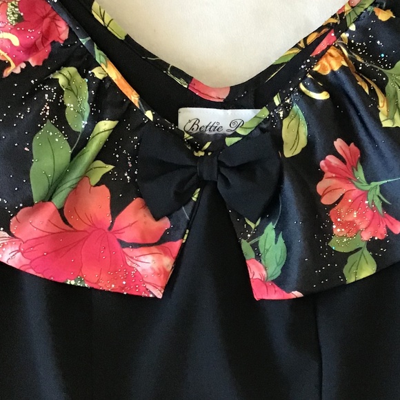 Floral Black Dress - Picture 5 of 5